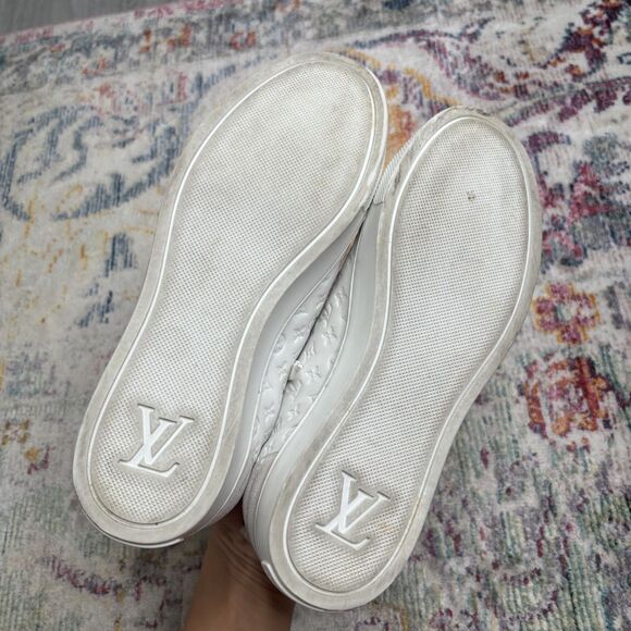 Louis Vuitton White Monogram Punchy Sneakers - Picture 6 of 12